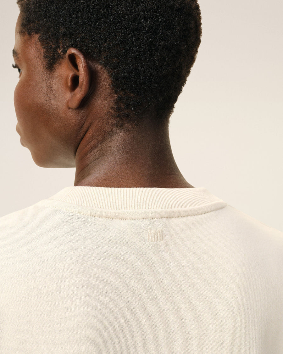 White Cotton Ami De Coeur T-shirt