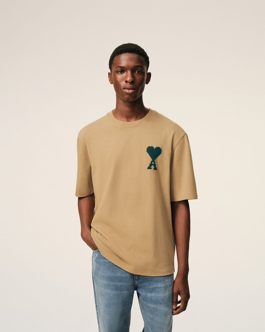 Beige Cotton Ami De Coeur T-shirt