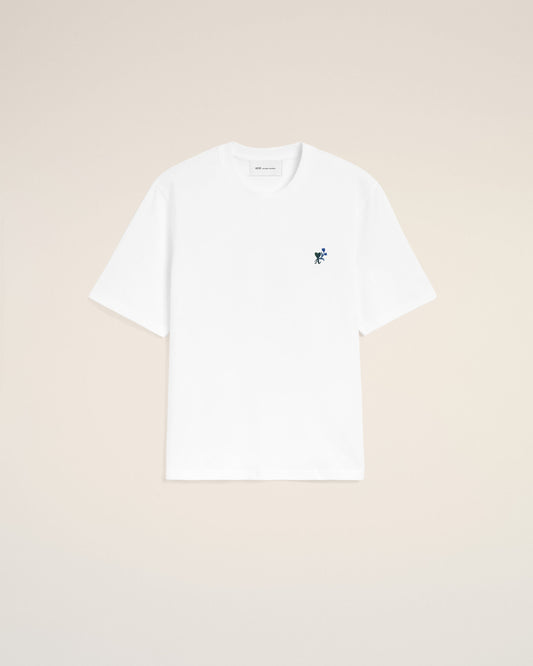 White cotton t-shirt with Ami de Coeur tulip