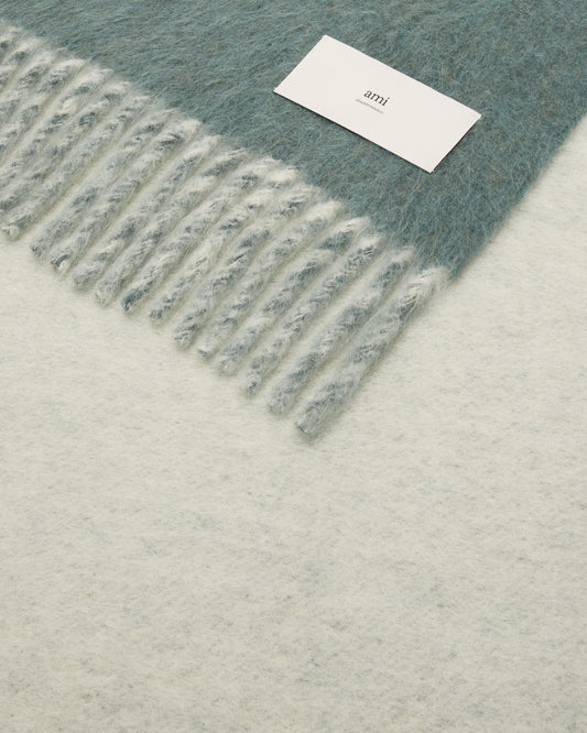 Bicolor Double-Sided Blanket With Ami Alexandre Mattiussi Tab